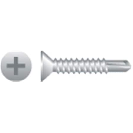 10-16 X 1.50 In. Phillips Flat Head Screws Zinc Plated, 4PK